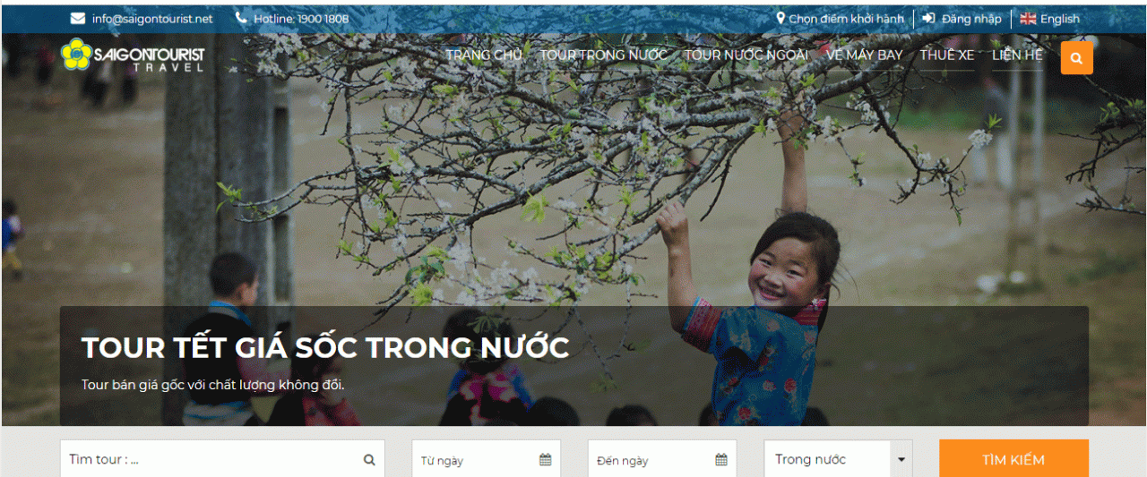 Website của Saigontourist