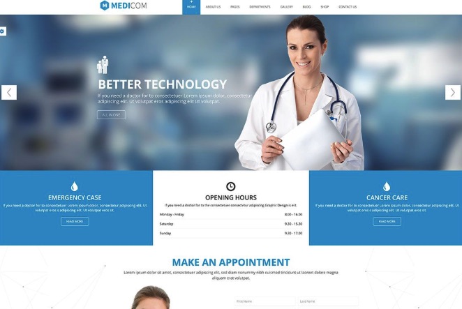 Thiết kế website y tế - bệnh viện - phòng khám