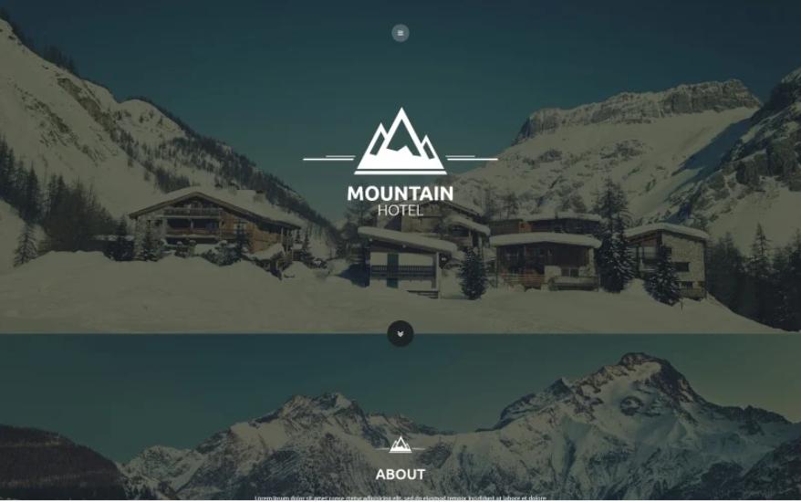 Mẫu thiết kế website hotel Mountain